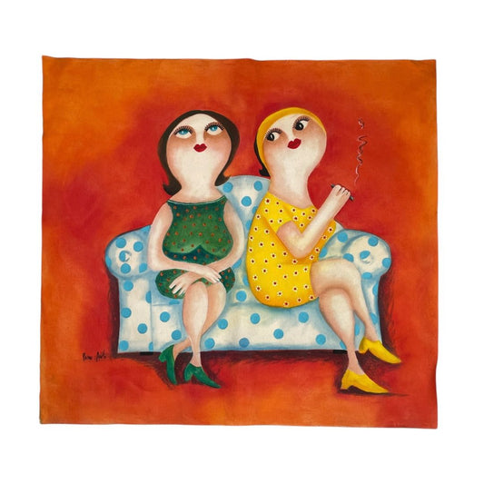 Arte sin Vidrio X2  ANONIMO  Estilo Retrato Medida 86cm X 66cm
