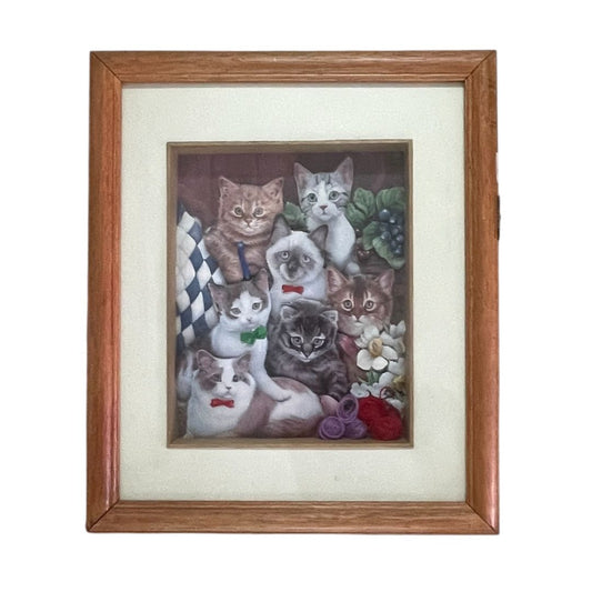 ANONIMO  Arte con Vidrio  Estilo Collage  Medida 38cm X 33,5cm