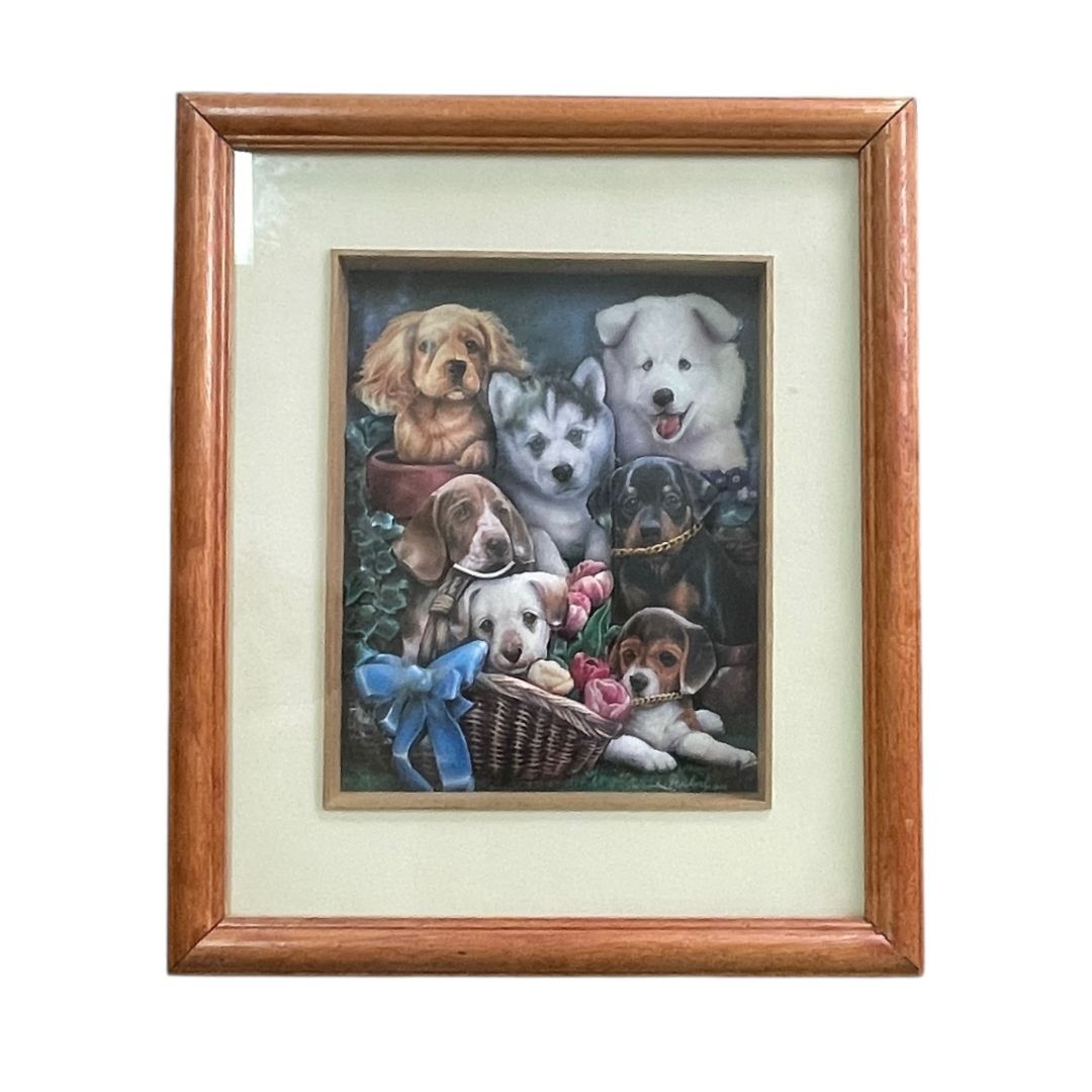 ANONIMO  Arte con Vidrio  Estilo Collage  Medida 38cm X 33,5cm