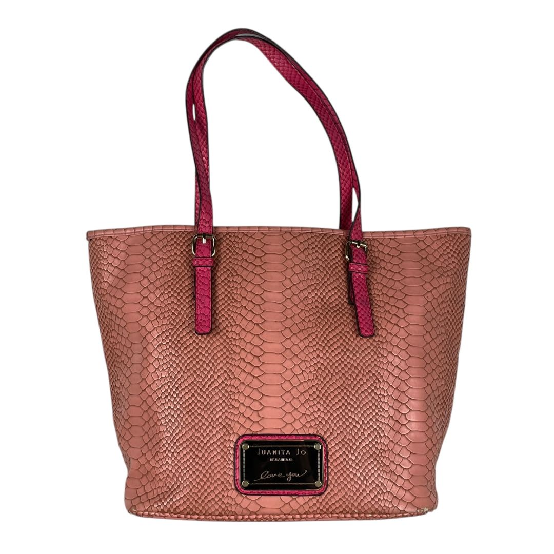 Cartera  JUANITA JO  Rosa Medida 41cm 29cm