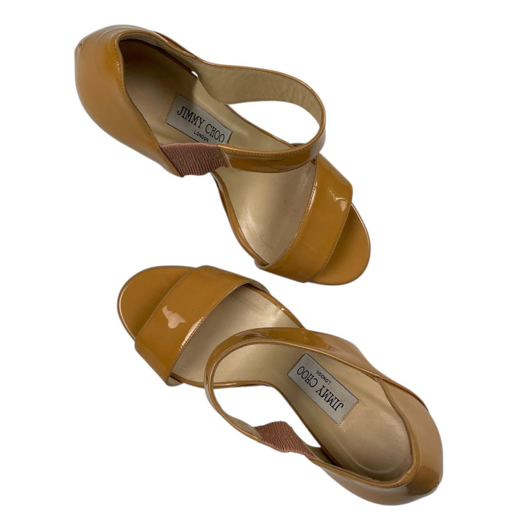 Taco Alto Fino  JIMMY CHOO  Mostaza Talle 38,5