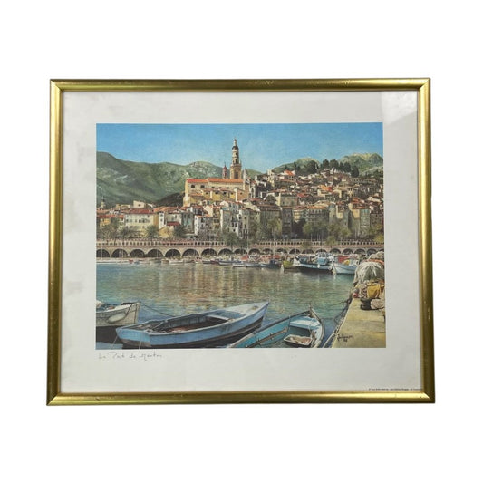 ANONIMO  Arte con Vidrio  Estilo Paisajismo  Medida 42cm X 36cm