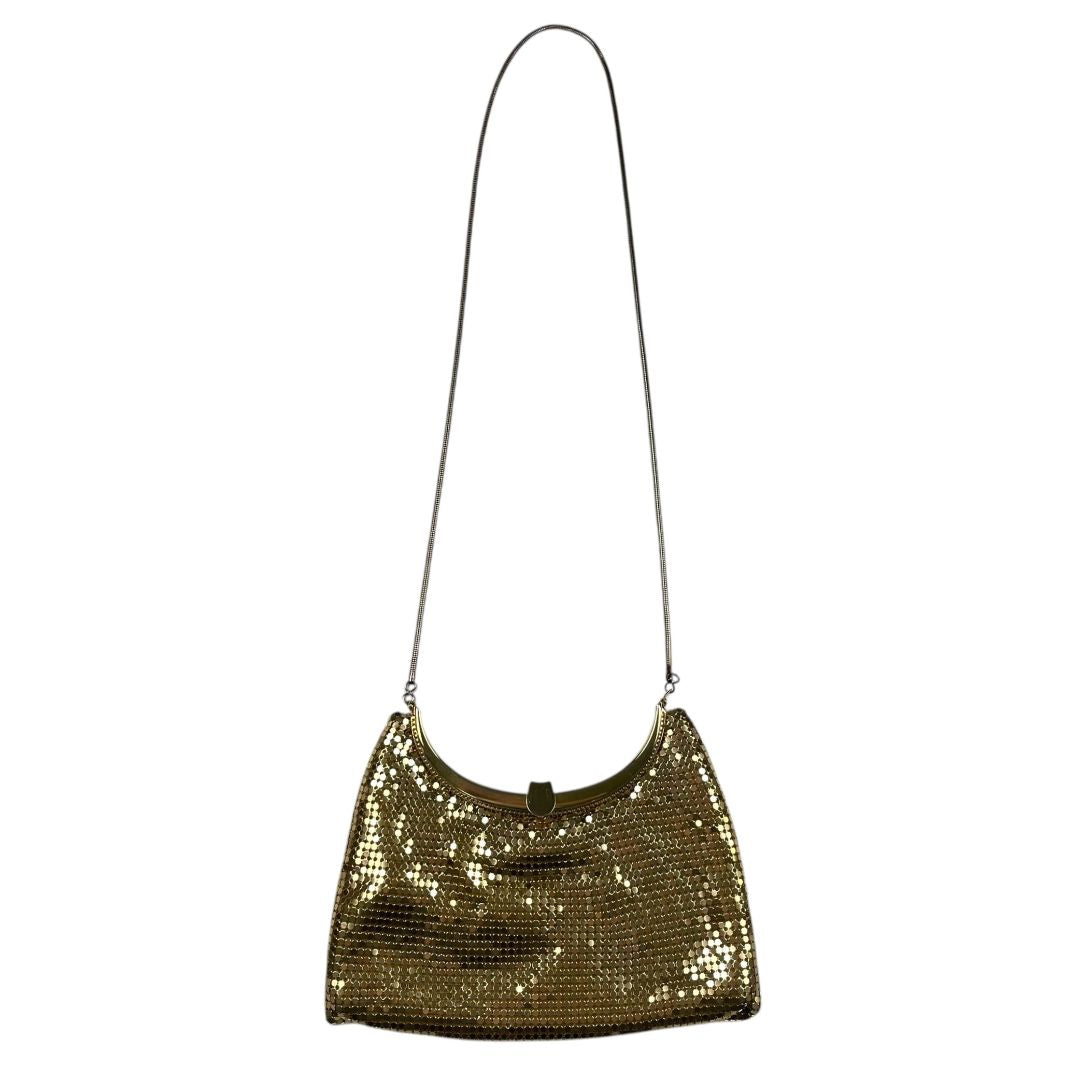 Cartera  SIN MARCA  Dorado Medida 27cm X 13cm