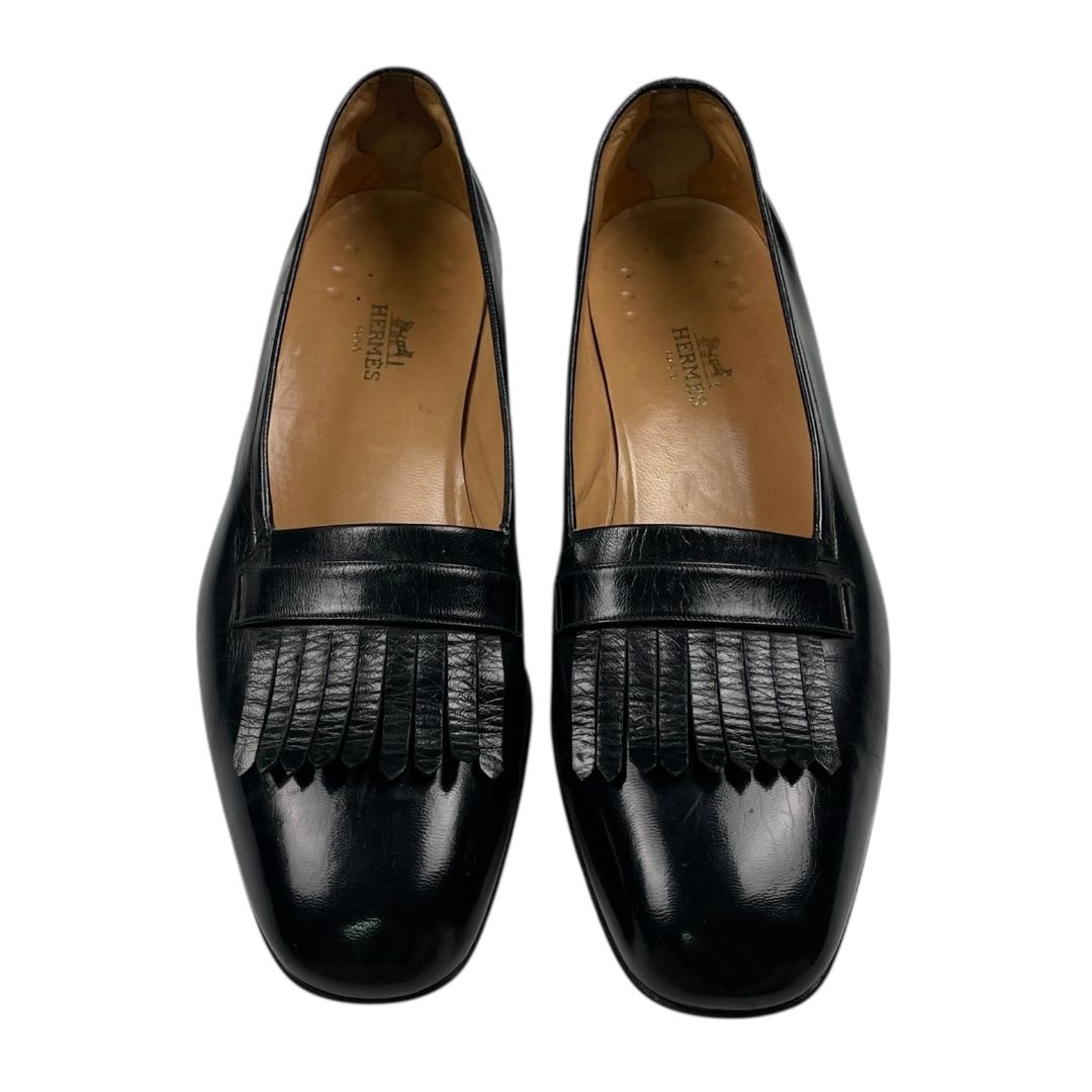 Mocasines  HERMES  Negro Talle 10,5