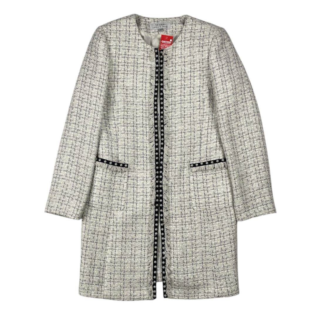 Saco  TAHARI  Blanco Talle 8