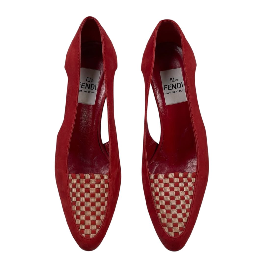 FENDI  Zapatos  Rojo  Talle 36,5