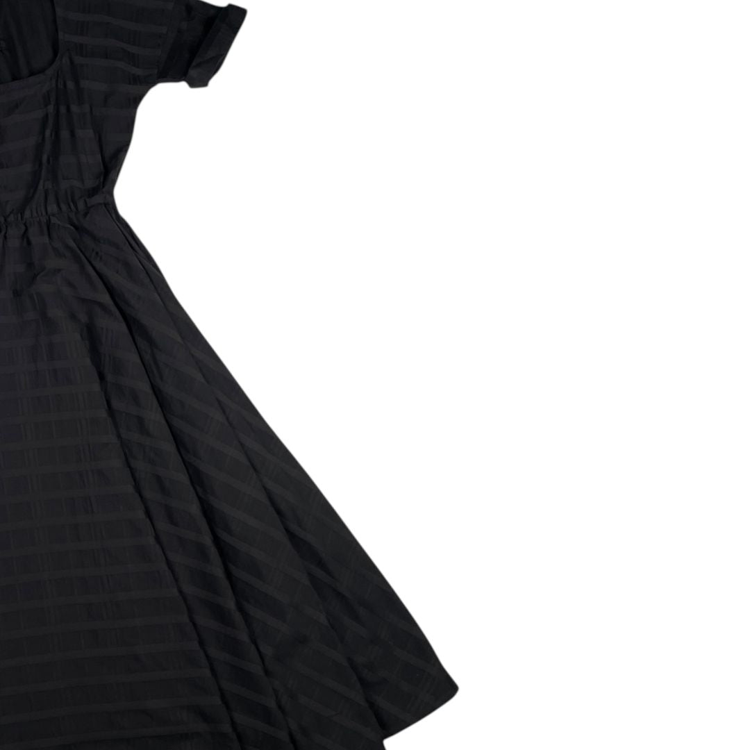 Vestido Manga Corta  JUAN HERNANDEZ DAELS  Negro Talle S