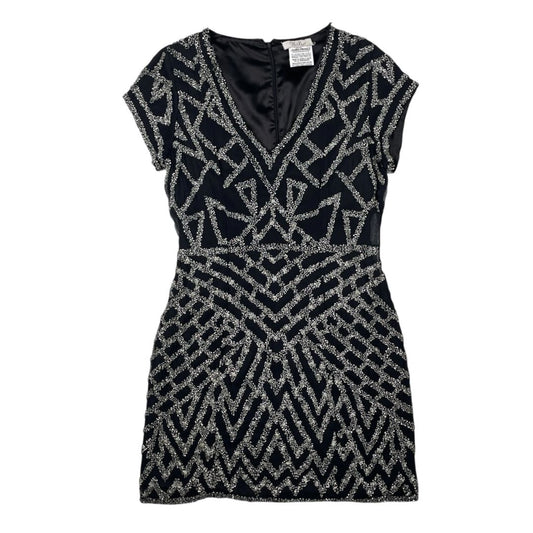 Vestido Manga Corta  PARKER  Plateado Talle M