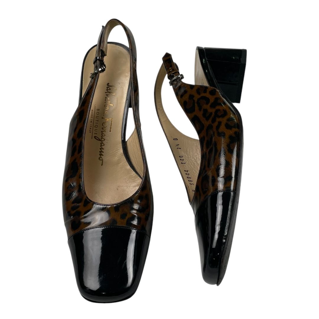 Zapato Taco Bajo  FERRAGAMO  Varios  Animal Print Talle 38