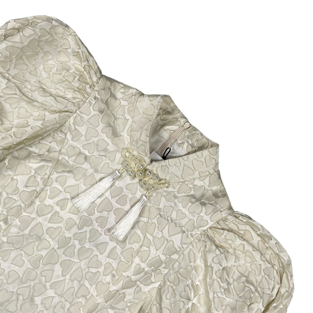 Vestido Manga Corta  RACHEL  Beige Talle S