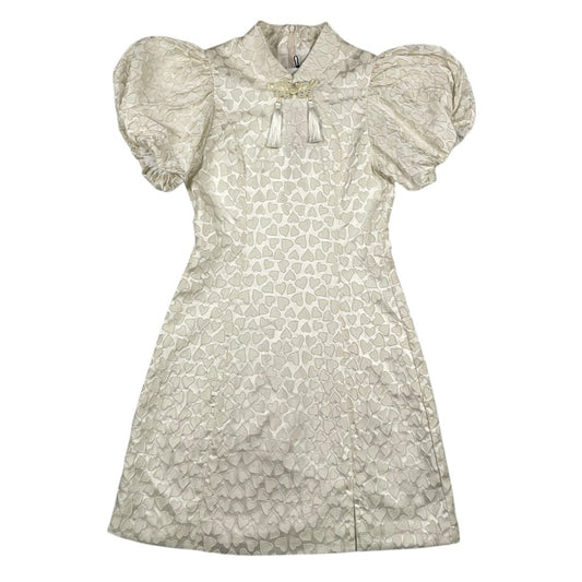 Vestido Manga Corta  RACHEL  Beige Talle S