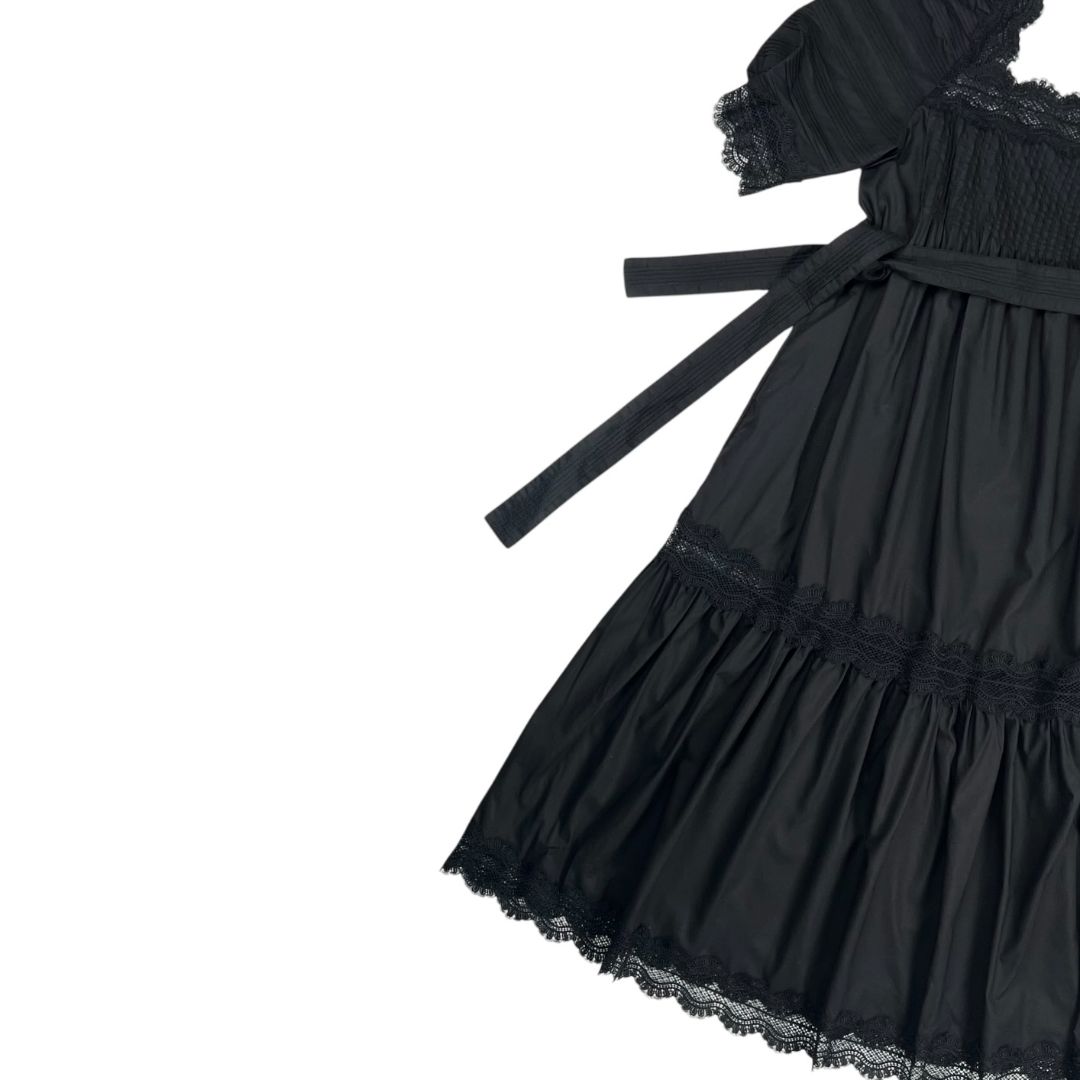 Vestido Manga Corta  SIN MARCA  Negro Talle M