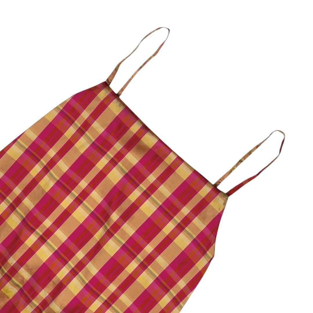 Vestido Sin Manga  HOUSE OF MATCHING COLOURS  Color Varios Cuadros Talle S
