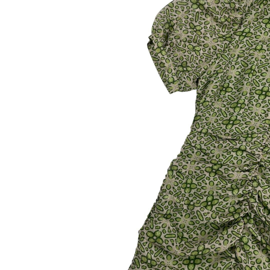 Vestido Manga Corta  BIG BANG  Color Verde Talle L