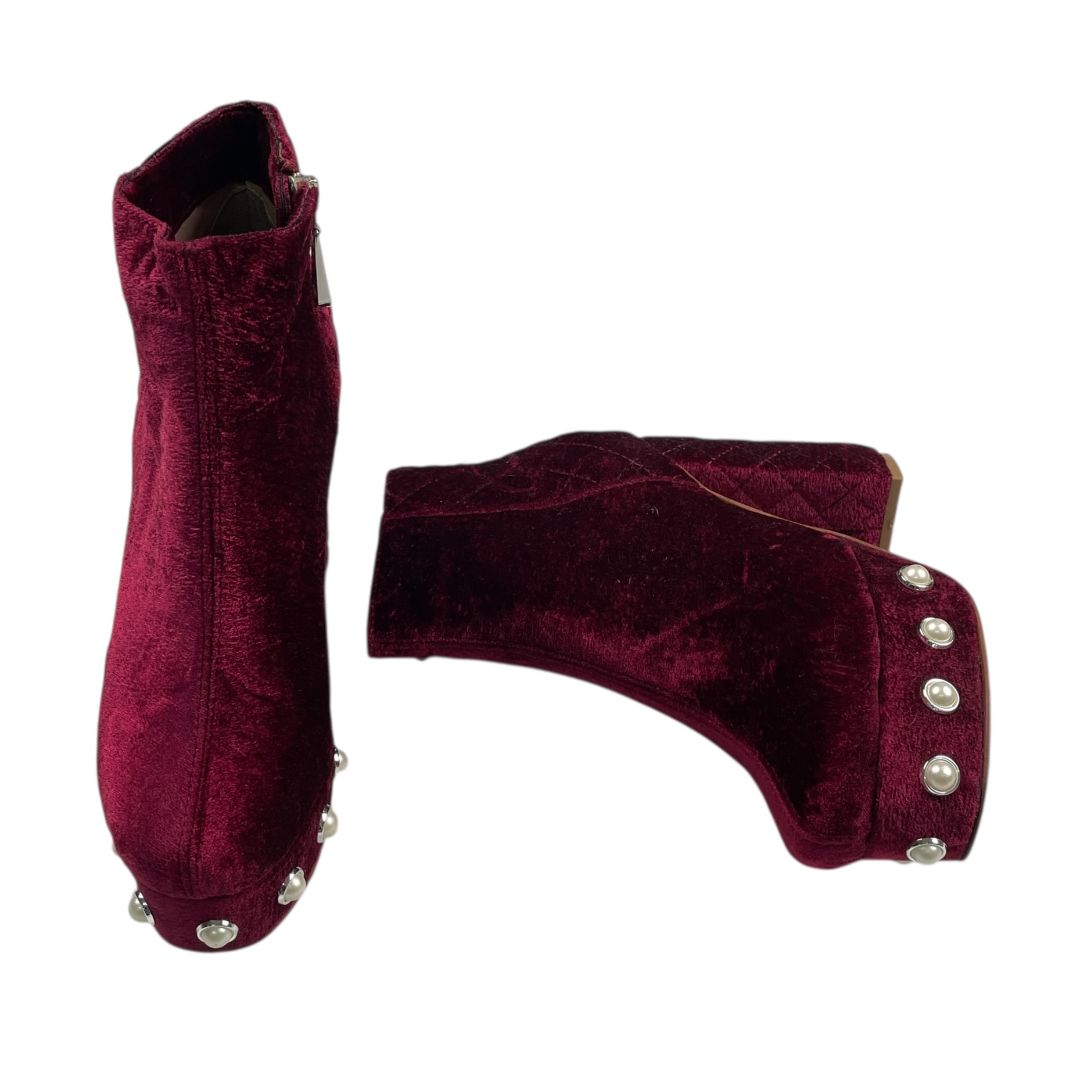 Bota Corta  VALDEZ  Bordeaux Talle 39