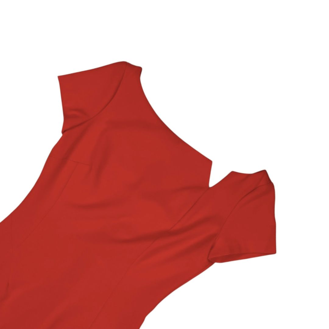 Vestido Manga Corta  SANDRO FERRONE  Naranja Talle S