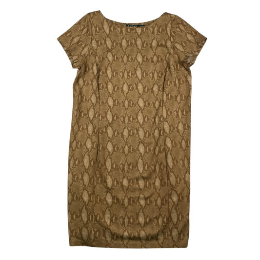 Vestido Manga Corta  RALPH LAUREN  Marron Talle M