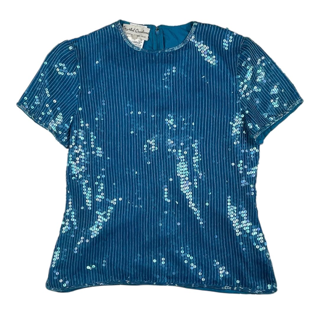 Remera Manga Corta  CRYSTAL CREATIONS  Celeste Talle S