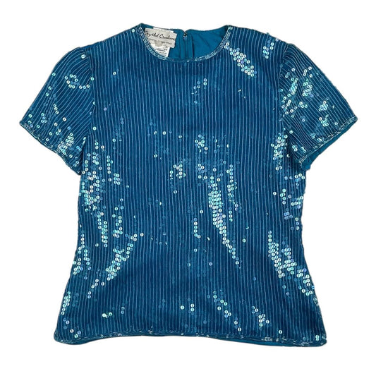 Remera Manga Corta  CRYSTAL CREATIONS  Celeste Talle S
