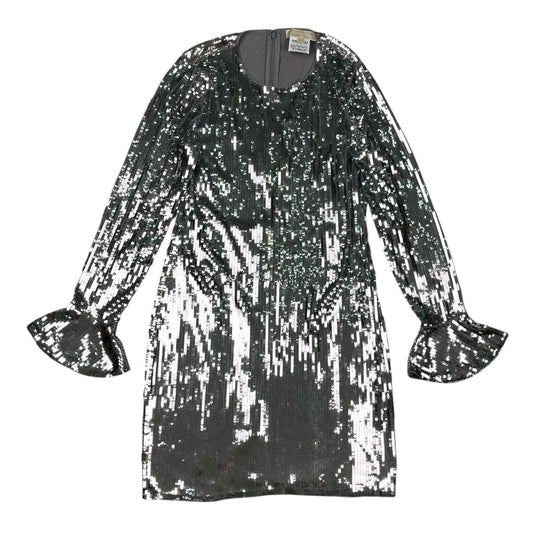 Vestido Manga Larga  MICHAEL KORS  Plateado Talle M