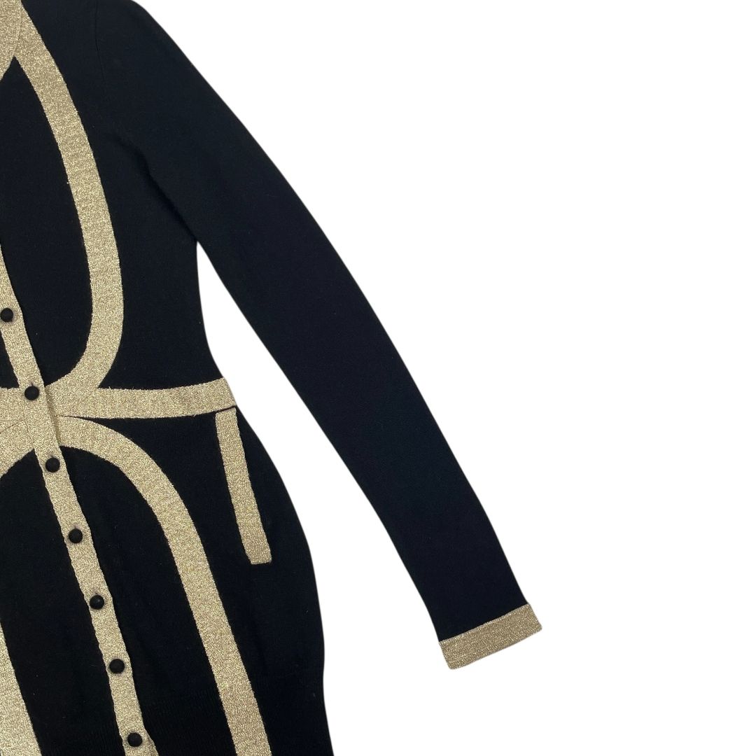 Vestido Manga Larga  SASS & BIDE  Varios Negro y Dorado Talle S