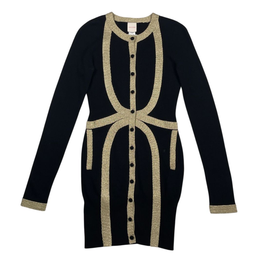 Vestido Manga Larga  SASS & BIDE  Varios Negro y Dorado Talle S