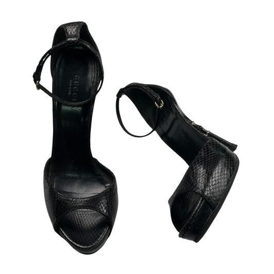 Zapato Taco Alto  GUCCI  Negro Talle 37,5