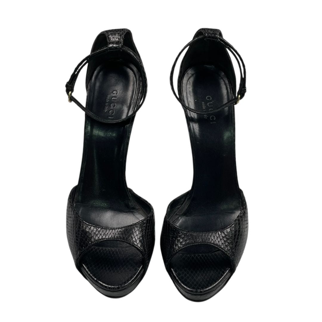 Zapato Taco Alto  GUCCI  Negro Talle 37,5