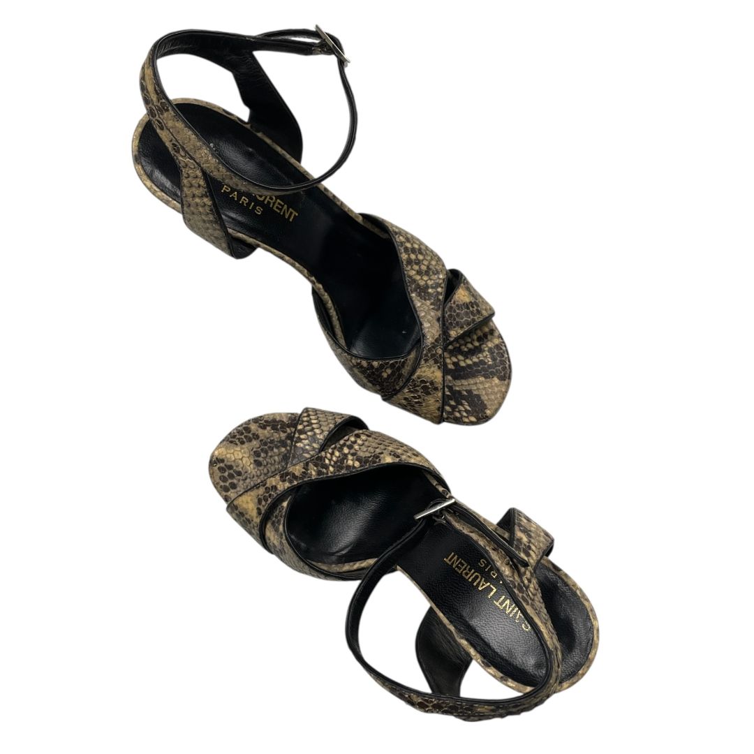 Zapato Taco Alto  SAINT LAURENT  Varios  Reptil Talle 37,5