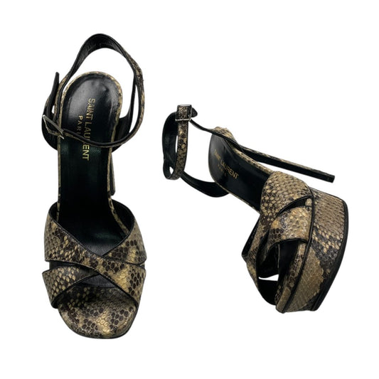 Zapato Taco Alto  SAINT LAURENT  Varios  Reptil Talle 37,5