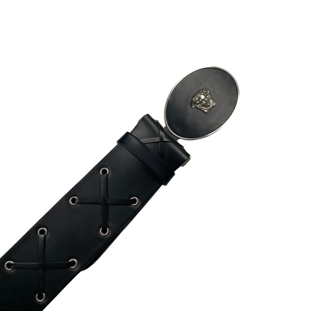 Cinturon Otro  VERSACE  Negro Talle 34
