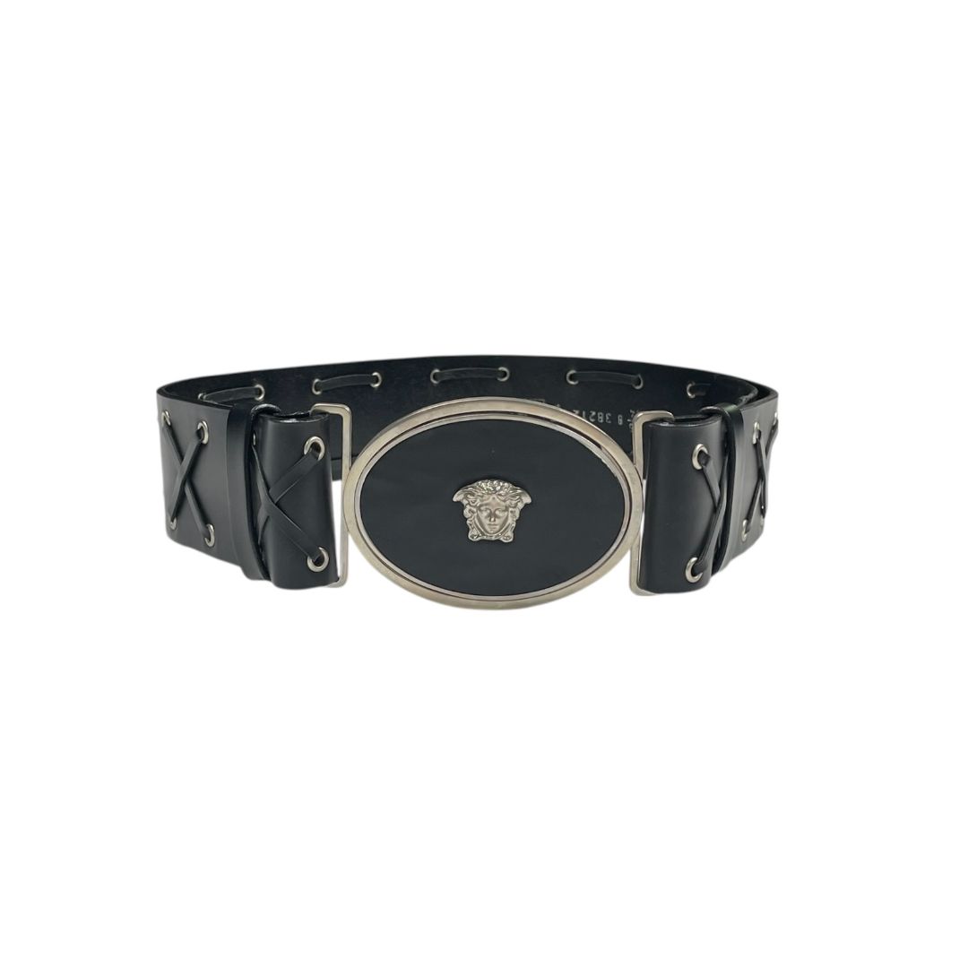 Cinturon Otro  VERSACE  Negro Talle 34
