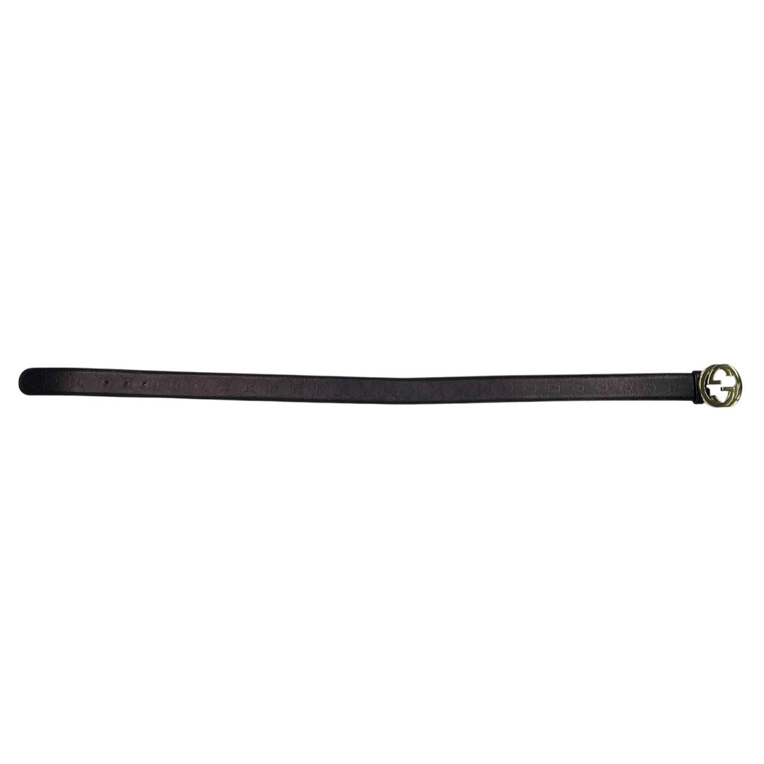 Cinturon Otro  GUCCI  Marron Medida 95cm