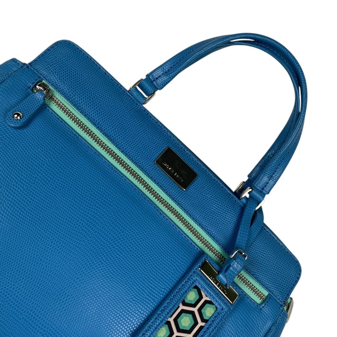 Cartera  JACKIE SMITH  Turquesa Medida 40cm X 26cm