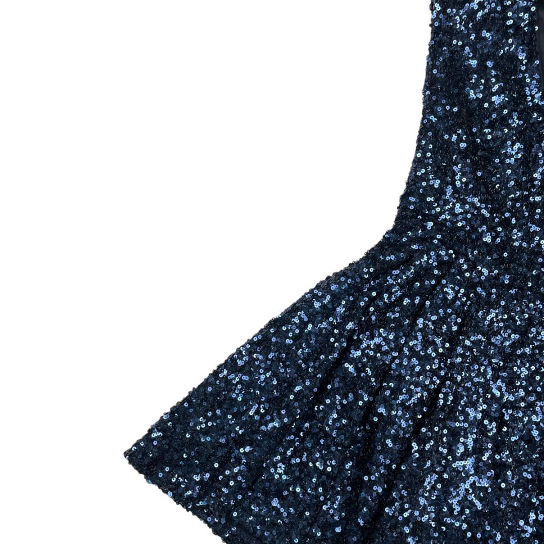Vestido Manga Corta  FRENCH CONNECTION  Azul Talle 32