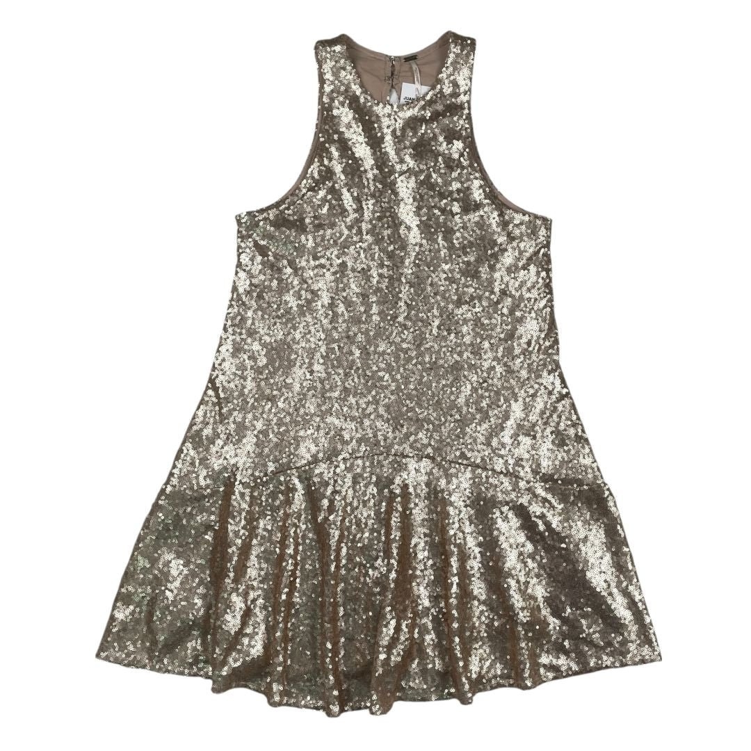 Vestido Sin Manga  FREE PEOPLE  Dorado Talle XS
