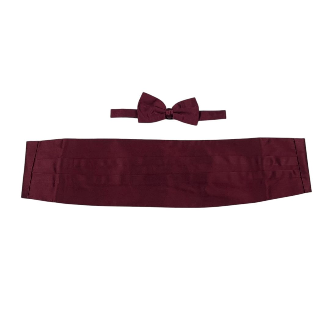 Cinturon Faja con Moño  ERMENEGILDO ZEGNA  Bordeaux Talle Unico