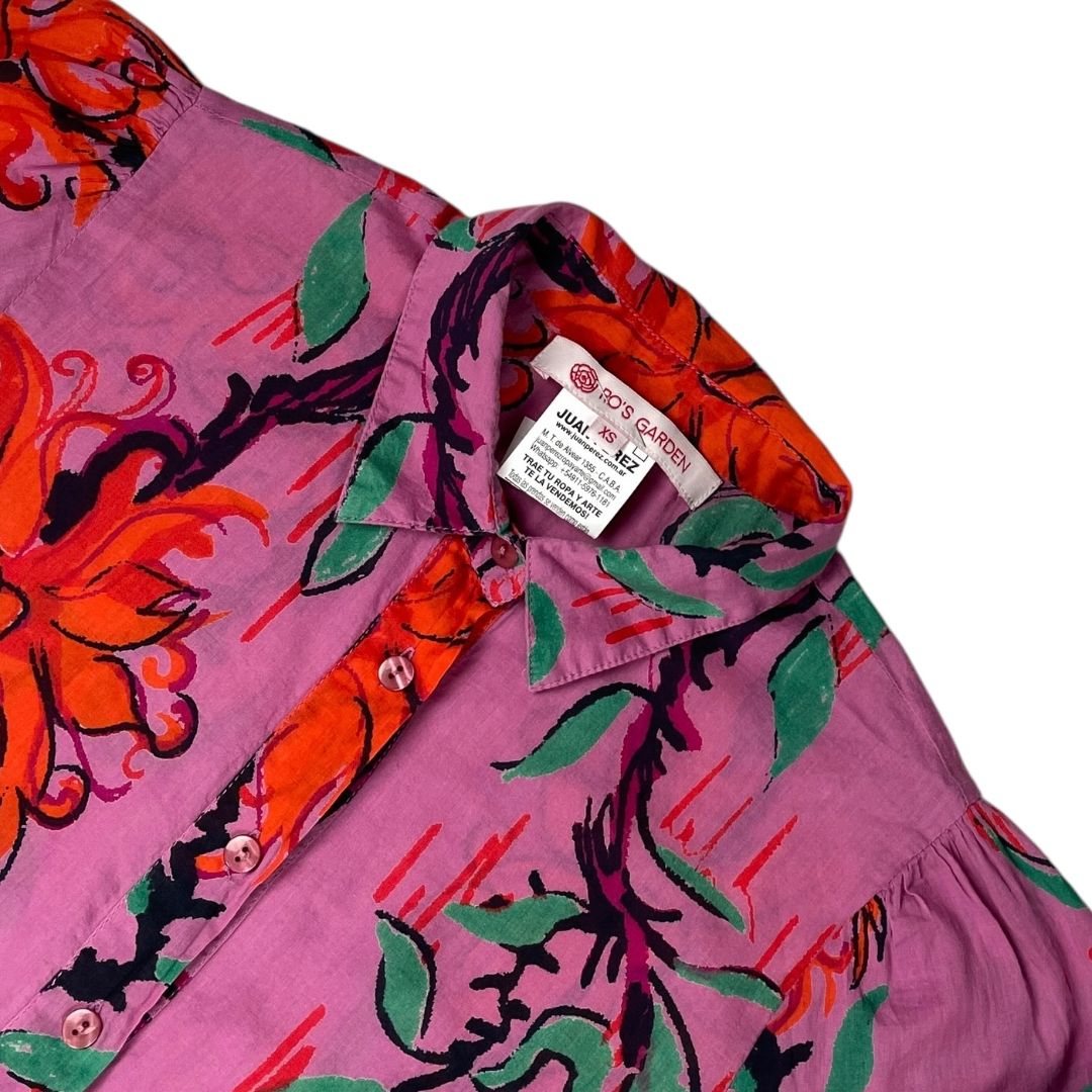 Vestido Manga Larga  RO'S GARDEN  Varios Floral Talle XS