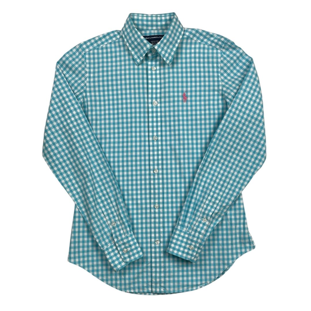 Camisa Manga Larga  RALPH LAUREN  Celeste Talle 4