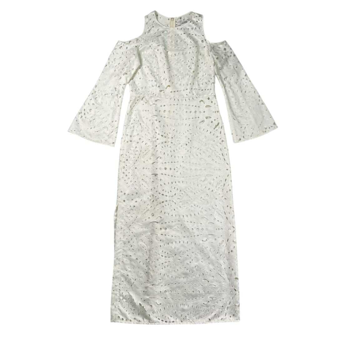 Vestido Manga Larga  MARIA CHER  Blanco Talle 3
