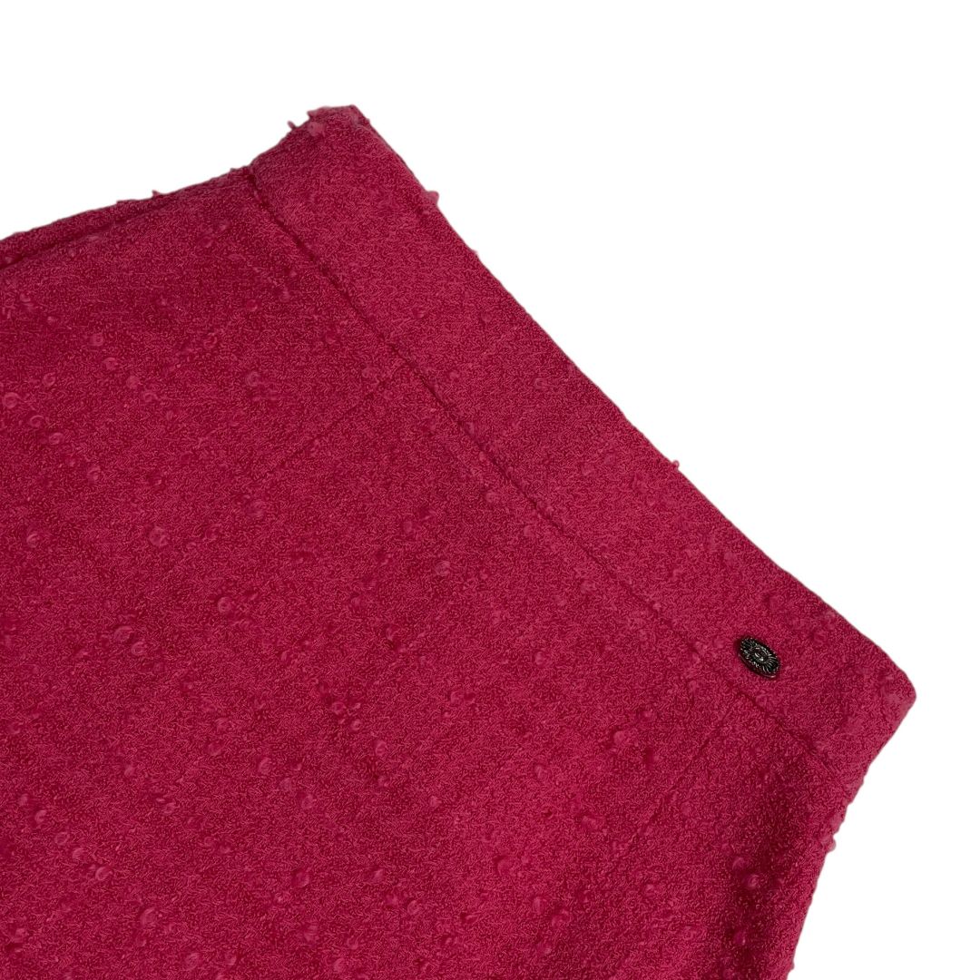Pollera Media Pierna  CHANEL  Fucsia Talle 38