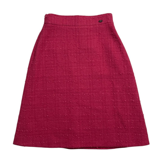 Pollera Media Pierna  CHANEL  Fucsia Talle 38