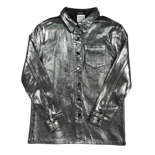 Camisa Manga Larga  AKIRA  Plateado Talle S