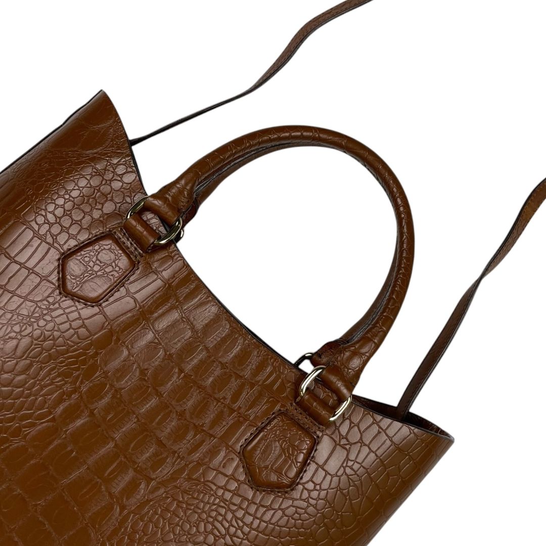 Cartera  SIN MARCA  Marron Medida 43cm X 27cm