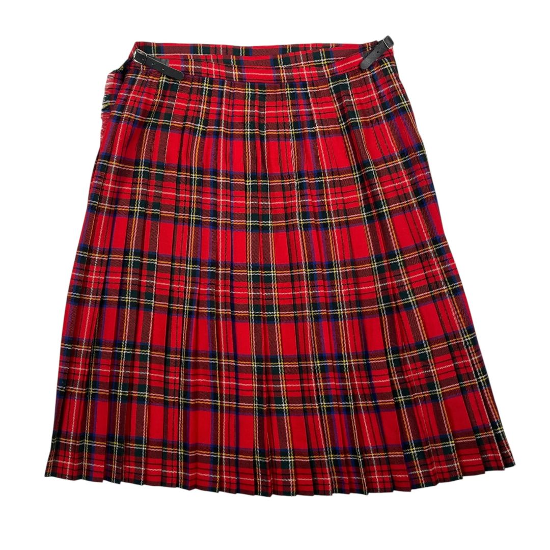 Pollera Media Pierna  HIGHLAND HOME  Varios Escoces Rojos Talle 2