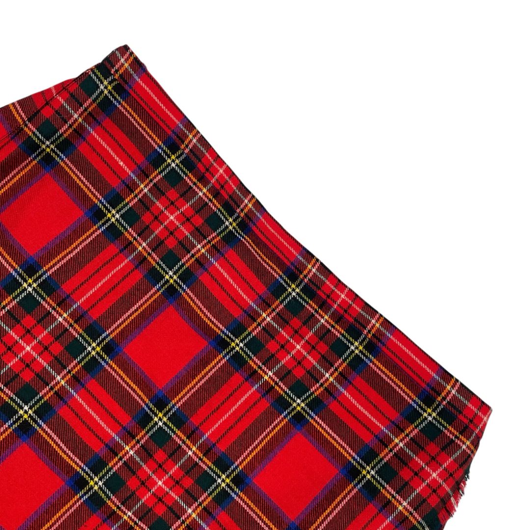 Pollera Media Pierna  HIGHLAND HOME  Varios Escoces Rojos Talle 2