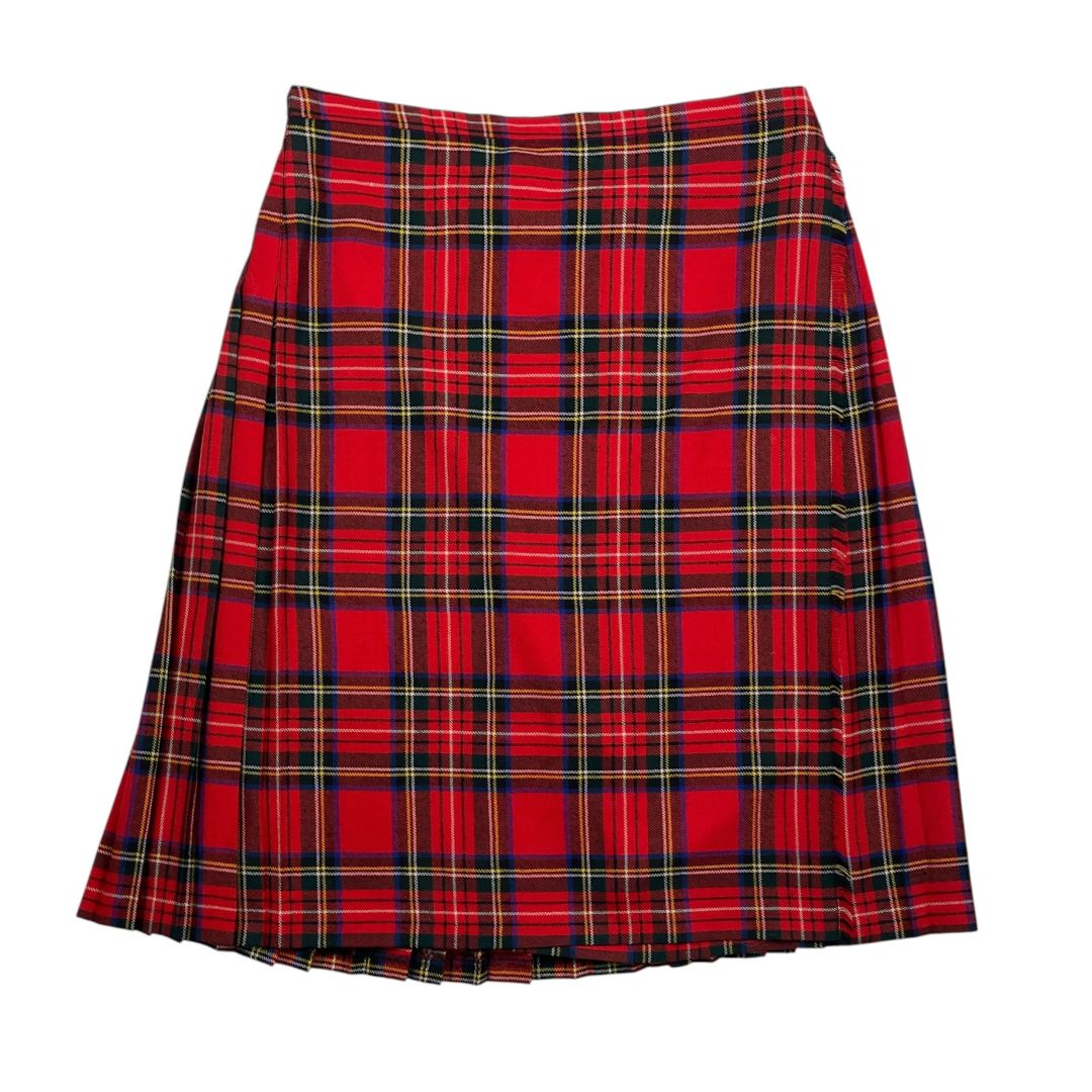 Pollera Media Pierna  HIGHLAND HOME  Varios Escoces Rojos Talle 2