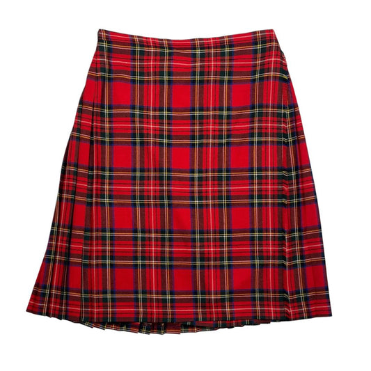 Pollera Media Pierna  HIGHLAND HOME  Varios Escoces Rojos Talle 2