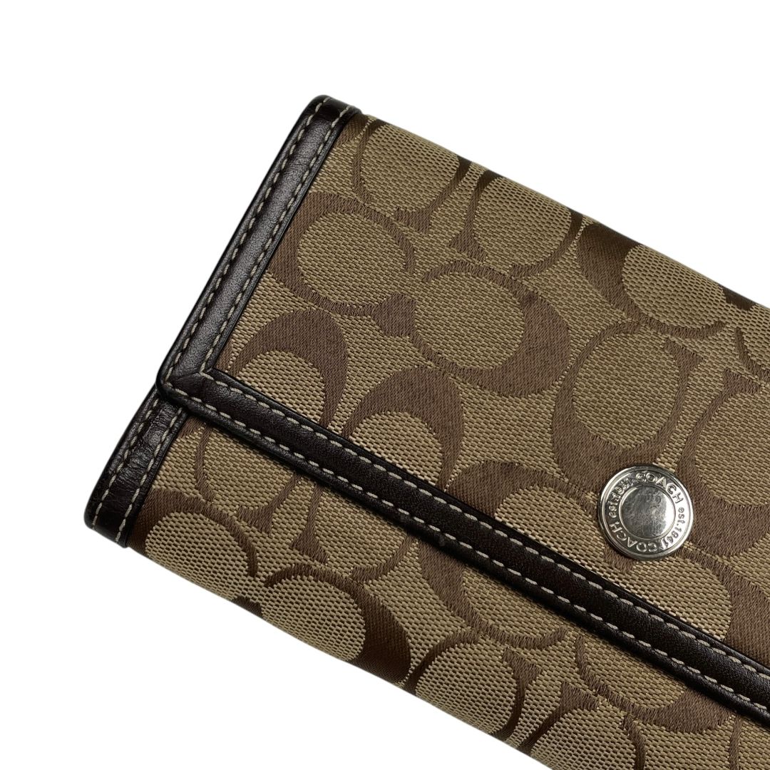Billetera  COACH  Varios Monograma Medida 20cm X 10cm