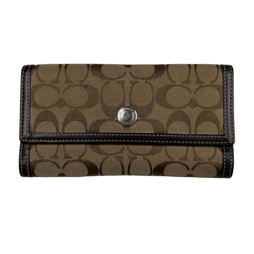 Billetera  COACH  Varios Monograma Medida 20cm X 10cm
